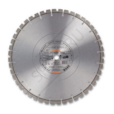 Алмазный диск асфальт, армир. бетон 400 мм ВА 80